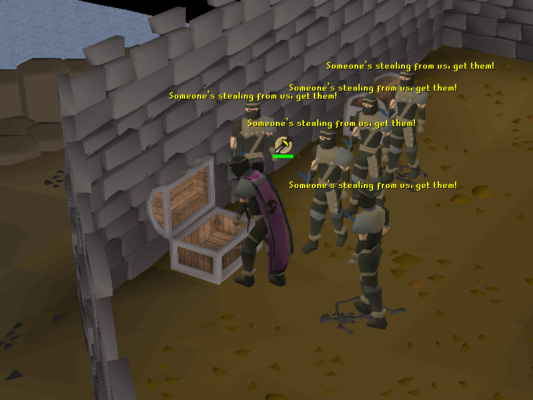 Looting Rogues's Chests OSRS